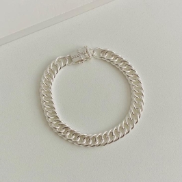 Pulseira luxo grumet fecho gaveta cruz cravejada