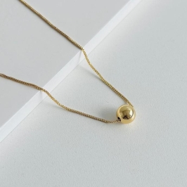 Colar bolinha Gold 7mm