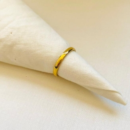 Aliança Steel dourada 3mm