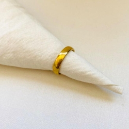 Aliança Steel dourada 4mm