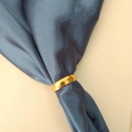 Aliança Steel dourada 6mm