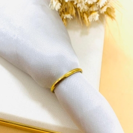 Aliança Steel dourada lisa