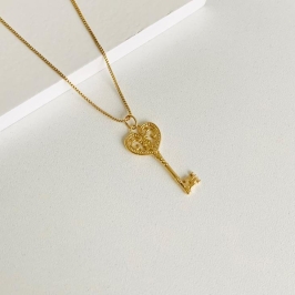 Colar chave Alice no pais das maravilhas