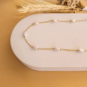 Choker pérola barroca