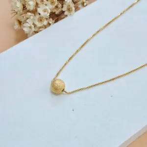 Colar bolinha diamantada
