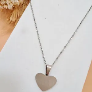 Colar steel coração AMOR