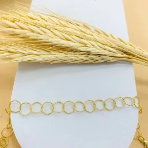 Pulseira círculos diamantados
