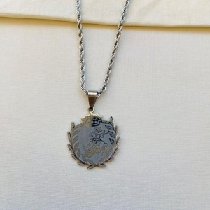 Corrente cordão baiano steel 60cm com são jorge