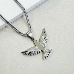 Corrente elos especial quadrado com Espirito Santo steel 60cm