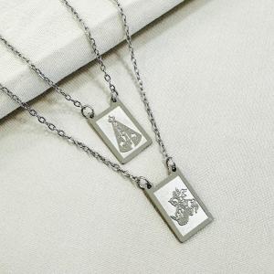 Escapulário Nossa senhora + São Jorge Steel