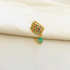 Piercing 4 fileiras gota pendurada colors