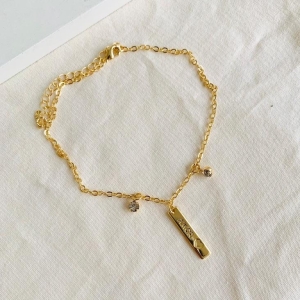 Tornozeleira amor plaquinha