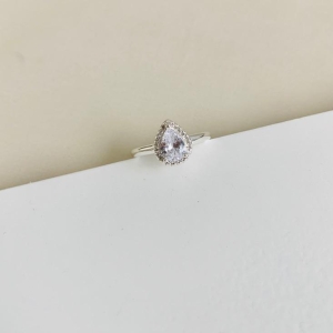 Anel gota zirconia
