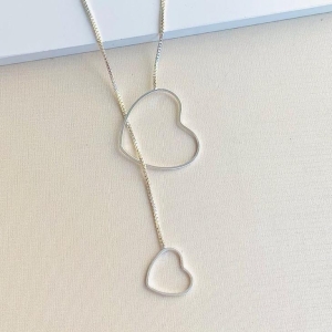 Gravatinha coração vazado