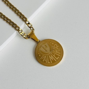 Corrente Palmeiras Steel dourado