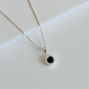 Colar zirconia lux preto