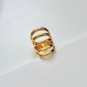 Anel Grande 5 Aros Acetinados