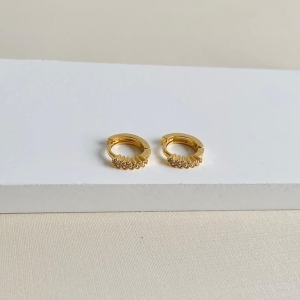 Argolinha cravejado alto