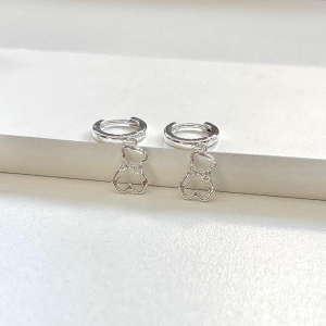 Argolinha pingente urso fofo