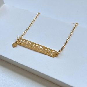 Pulseira plaquinha 