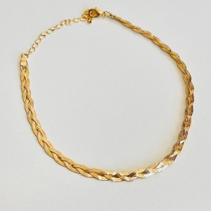 Choker fita trançada
