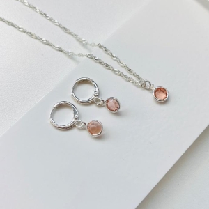 Conjunto brilhante ponto de luz rose
