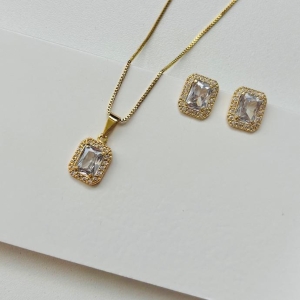 Conjunto luxo zircônia
