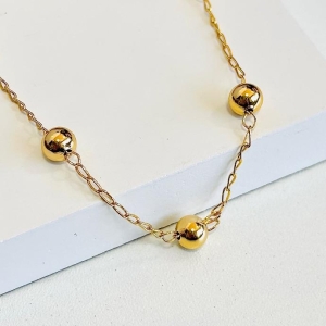 Pulseira bolinhas lisas