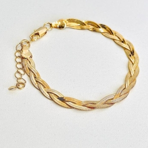 Pulseira fita trançada