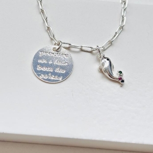 Pulseira frase com golfinho