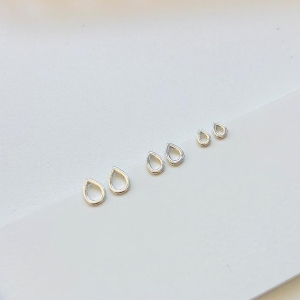 Trio brinco gota liso