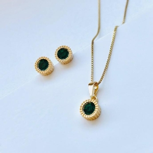 Conjunto zircônia verde