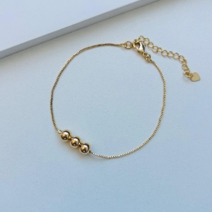 Pulseira 3 esferas Amanda