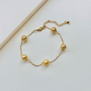 Pulseira bolinhas diamantadas