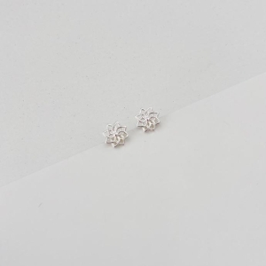 Brinco flor lisa