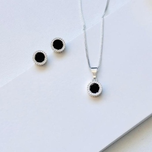 Conjunto zircônia preto