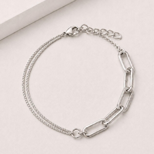 Pulseira meia cartier meia veneziana