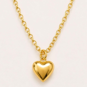 Choker elo português com coração