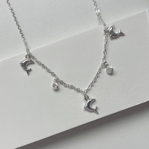 Choker golfinhos e pontos de luz