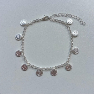 Pulseira dez mandamentos mini medalhas