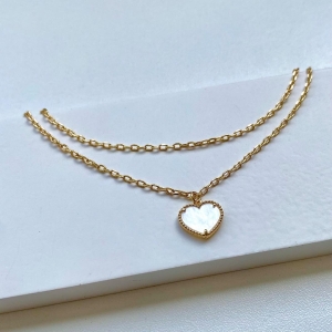 Pulseira coração cintilante