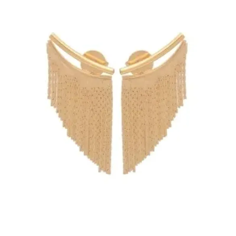 Brinco franja ear cuff