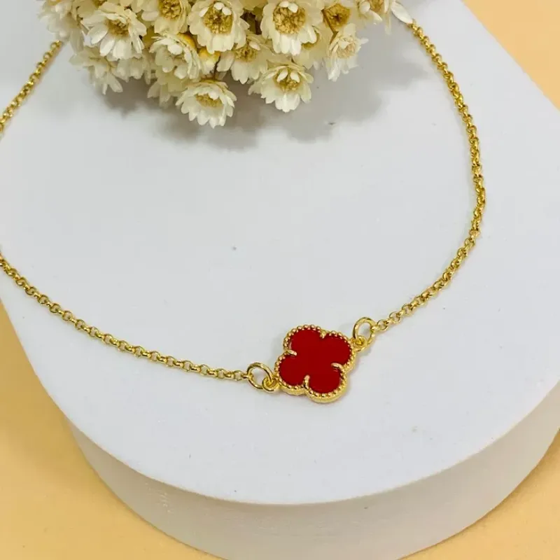 Pulseira 1 trevo vermelho VC