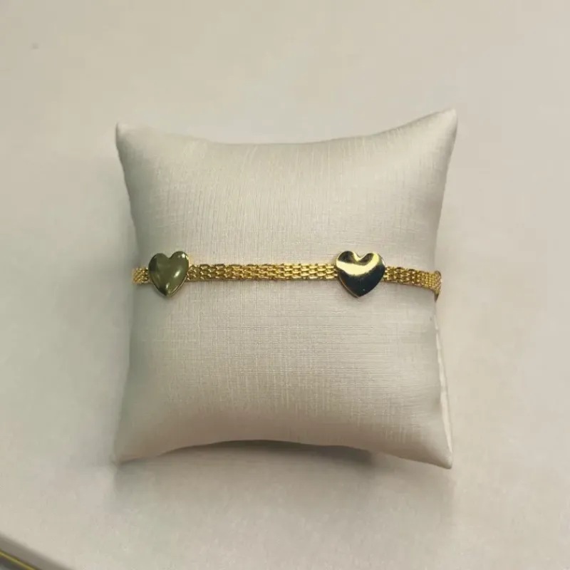 Pulseira Bracelete Corações