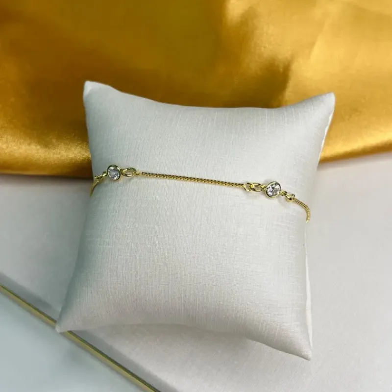Pulseira brilhos de zircônia