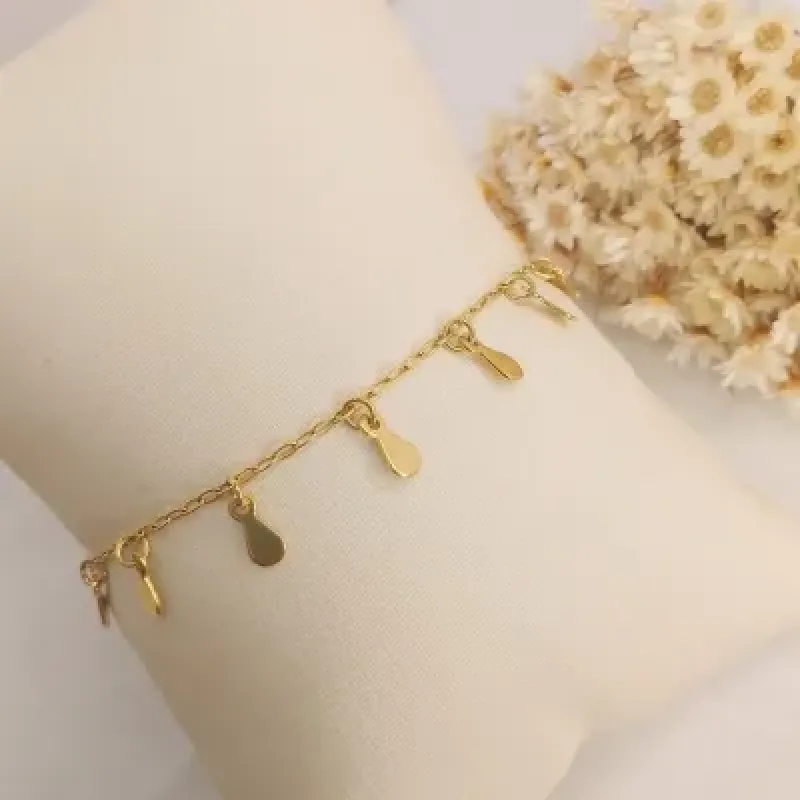 Pulseira chapinhas lisas