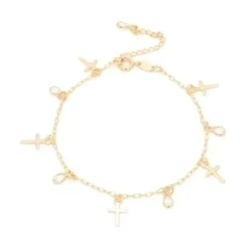Pulseira cruzes+pontos de luz