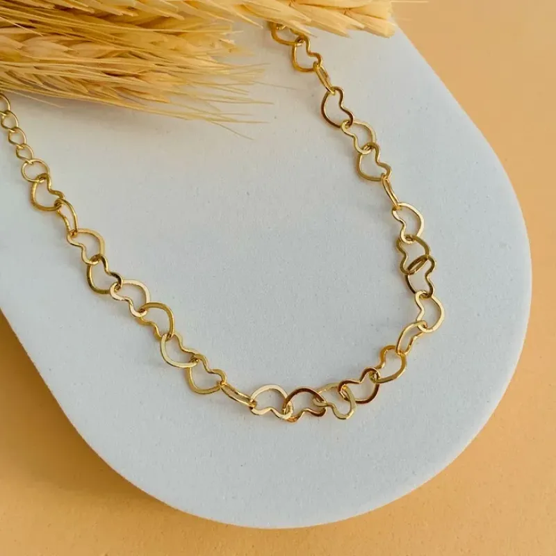 Pulseiras elos corações grandes