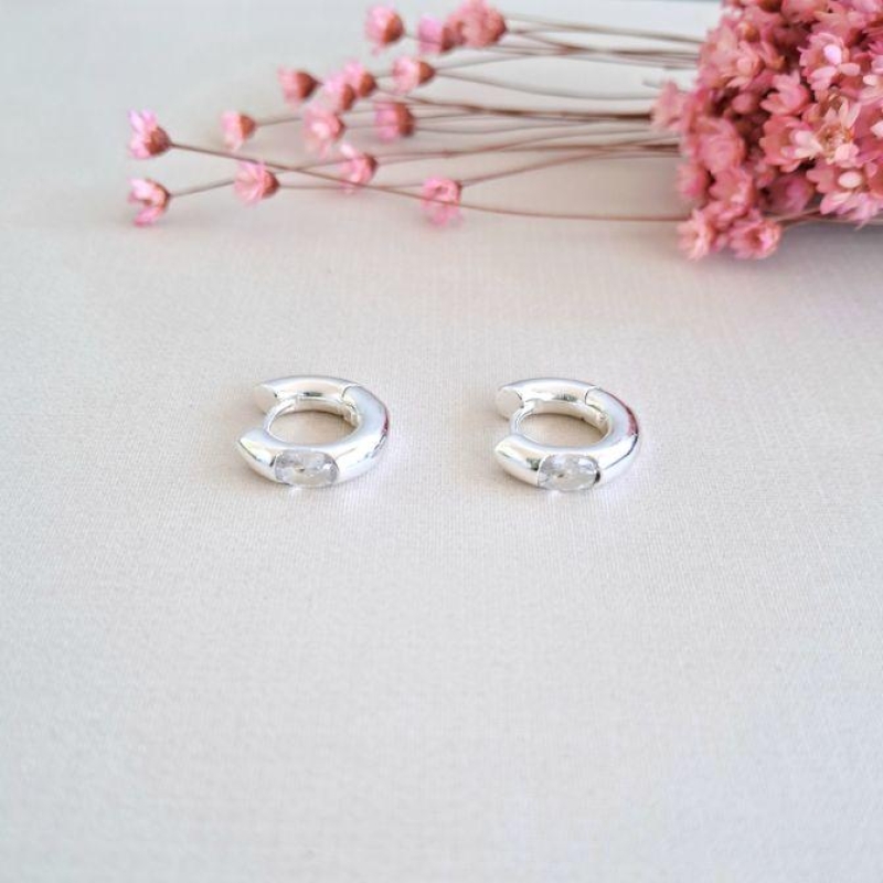 Argolinha com zirconia cristal