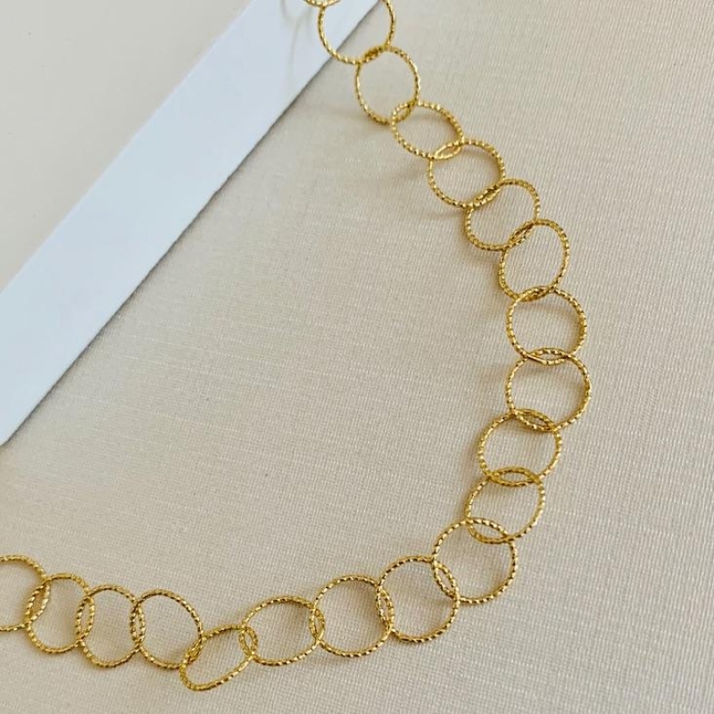 Choker círculos diamantados